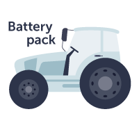 Tractor battery ev